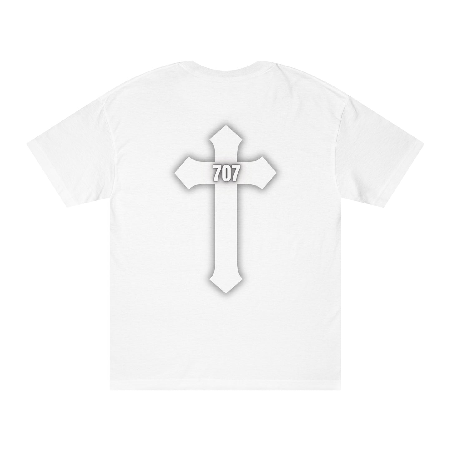 WHITE " 707 STUDIOZ " TEE